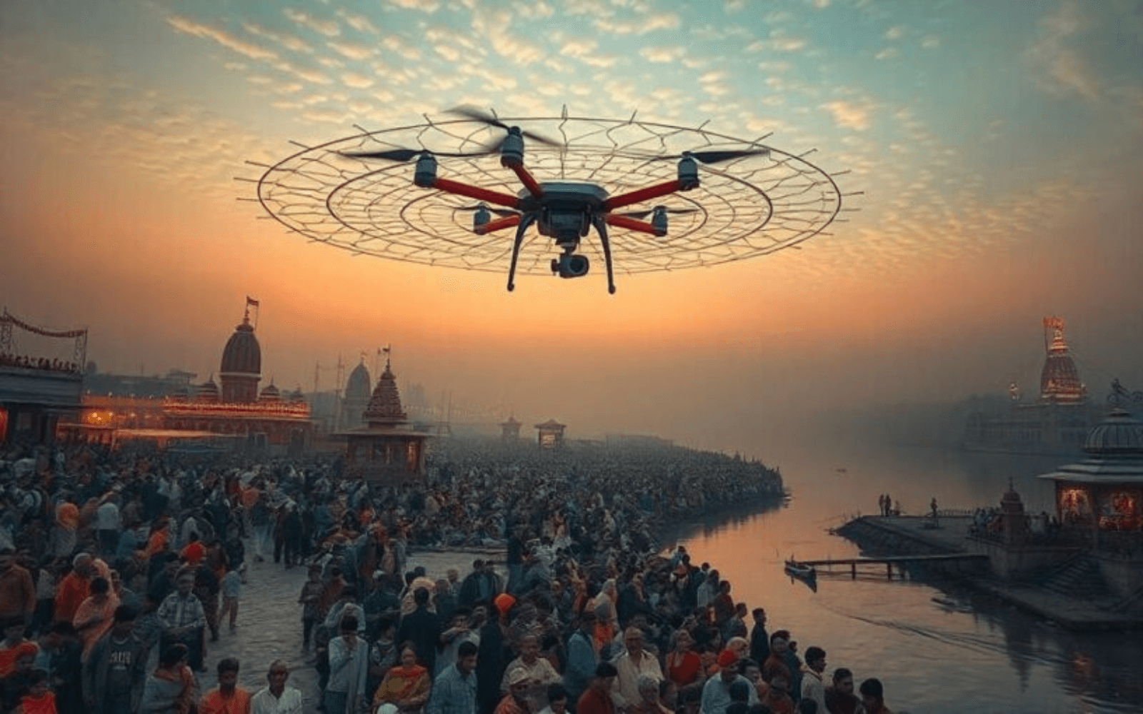 Drone Show Spectacle Drone Show Spectacle at Maha Kumbh 2025