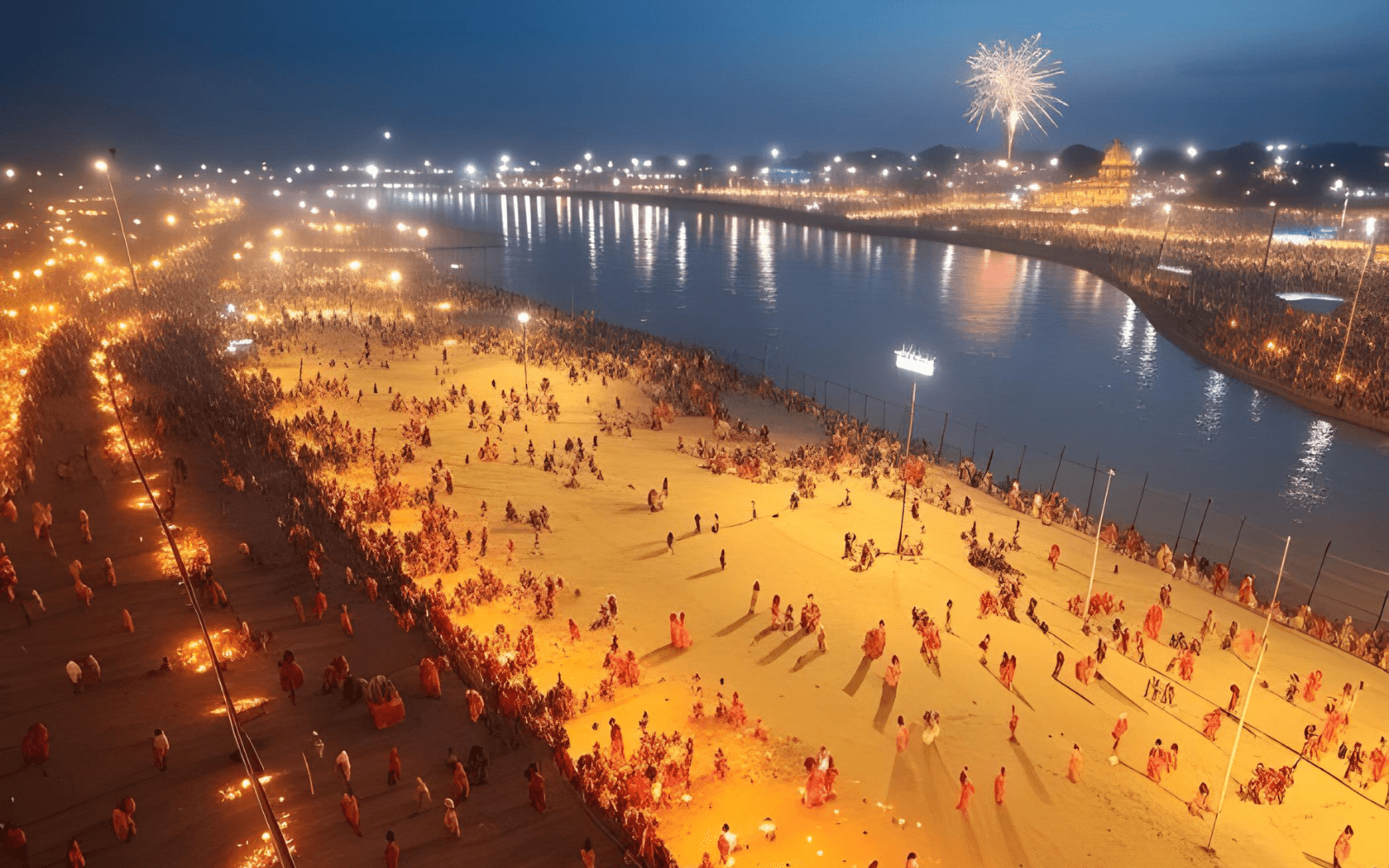 Water Laser Show Experience at Maha Kumbh 2025